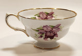 Vintage Grosvenor "Orchid" Pink Flowers Bone China Tea Cup Made in England
