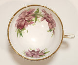 Vintage Grosvenor "Orchid" Pink Flowers Bone China Tea Cup Made in England
