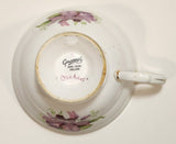 Vintage Grosvenor "Orchid" Pink Flowers Bone China Tea Cup Made in England