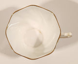 Vintage Rosina Pink Yellow and Grey Flowers Bone China Tea Cup Made in England