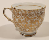 Vintage Clare Gold Floral Pattern Bone China Tea Cup Made in England