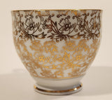 Vintage Clare Gold Floral Pattern Bone China Tea Cup Made in England