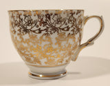Vintage Clare Gold Floral Pattern Bone China Tea Cup Made in England