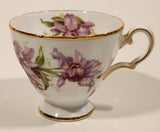 Vintage Grosvenor "Orchid" Pink Flowers Bone China Tea Cup Made in England