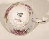 Vintage Grosvenor "Orchid" Pink Flowers Bone China Tea Cup Made in England