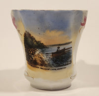 Vintage Royal Crown Viola Bavaria Boating Pelican Lake Ninette Manitoba Fishing Tea Cup Made in Germany
