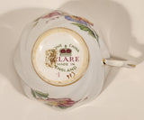 Vintage Clare Yellow Pink Blue Floral Pattern Bone China Tea Cup Made in England