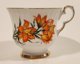 Vintage Royal Windsor Prairie Lily Floral Emblem of Saskatchewan Bone China Tea Cup Made in England
