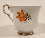 Vintage Royal Windsor Prairie Lily Floral Emblem of Saskatchewan Bone China Tea Cup Made in England