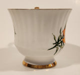 Vintage Royal Windsor Prairie Lily Floral Emblem of Saskatchewan Bone China Tea Cup Made in England