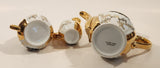 Antique Victorian 24K Gold Porcelain Tea Pot Sugar Bowl Creamer and 8 Tea Cup Saucer Set