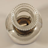 Antique Queen Ann Home Sweet Home Red Flower Decor Milk Glass and Blue Glass 18" Tall Oil Lamp