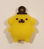 Sanrio Hello Kitty Pompompurin 1" Tall Rubber Toy Figure Keychain Charm