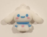 Sanrio Hello Kitty Cinnamoroll 1" Tall Rubber Toy Figure Keychain Charm