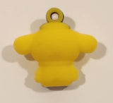 Sanrio Hello Kitty Pompompurin White Clothes 1" Tall Rubber Toy Figure Keychain Charm