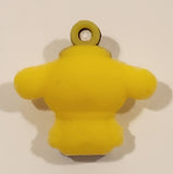 Sanrio Hello Kitty Pompompurin White Clothes 1" Tall Rubber Toy Figure Keychain Charm