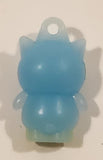 Sanrio Hello Kitty Badtz Maru Light Blue 1" Tall Rubber Toy Figure Keychain Charm