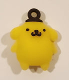 Sanrio Hello Kitty Pompompurin 1" Tall Rubber Toy Figure Keychain Charm