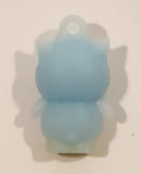 Sanrio Hello Kitty Badtz Maru Light Blue 1" Tall Rubber Toy Figure Keychain Charm