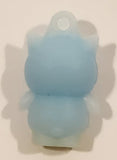 Sanrio Hello Kitty Badtz Maru Light Blue 1" Tall Rubber Toy Figure Keychain Charm