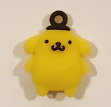 Sanrio Hello Kitty Pompompurin 1" Tall Rubber Toy Figure Keychain Charm