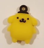 Sanrio Hello Kitty Pompompurin 1" Tall Rubber Toy Figure Keychain Charm