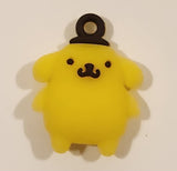Sanrio Hello Kitty Pompompurin 1" Tall Rubber Toy Figure Keychain Charm