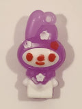 Sanrio My Melody 1" Purple Tall Rubber Toy Figure Keychain Charm