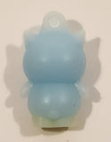 Sanrio Hello Kitty Badtz Maru Light Blue 1" Tall Rubber Toy Figure Keychain Charm