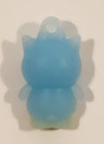 Sanrio Hello Kitty Badtz Maru Light Blue 1" Tall Rubber Toy Figure Keychain Charm