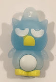Sanrio Hello Kitty Badtz Maru Light Blue 1" Tall Rubber Toy Figure Keychain Charm
