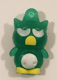 Sanrio Hello Kitty Badtz Maru Green 1" Tall Rubber Toy Figure Keychain Charm
