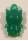 Sanrio Hello Kitty Badtz Maru Green 1" Tall Rubber Toy Figure Keychain Charm