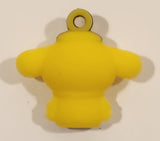 Sanrio Hello Kitty Pompompurin White Clothes 1" Tall Rubber Toy Figure Keychain Charm