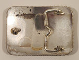 Vintage Montana Silversmiths 4 H Club Horseback Riding Equestrian Silver Belt Buckle 7324325 Columbus Montana