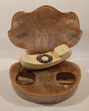 Rare Vintage 1970s TeleConcepts Pearl Oyster Clamshell Shaped Rotary Telephone