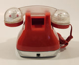 2001 Coca Cola Red Polar Bear Snow Globe Snow Dome Light Up Telephone
