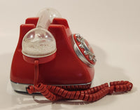 2001 Coca Cola Red Polar Bear Snow Globe Snow Dome Light Up Telephone