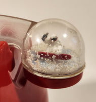 2001 Coca Cola Red Polar Bear Snow Globe Snow Dome Light Up Telephone
