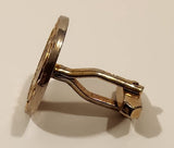 Vintage 1953 Omega Queen Elizabeth II Coronation Coin Gold Tone Cufflink (Single)