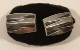 Vintage Speidel U.S.A. Art Deco Triangles Silver Tone Cufflinks