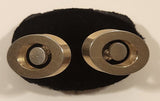 Vintage Eye Shaped Silver Tone Cufflinks