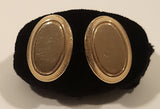 Vintage Anson Oval Shaped Gold Tone Cufflinks