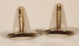 Vintage Anson Oval Shaped Gold Tone Cufflinks