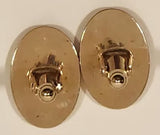 Vintage Anson Oval Shaped Gold Tone Cufflinks