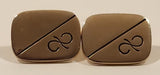 Vintage Flex-Let Quality U.S.A. Gold Tone Cufflinks