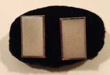 Vintage Rectangular Shaped Silver Tone Cufflinks
