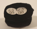 Vintage Smibo Smith and Bond Monogrammed Engraved Sterling Silver Cufflinks