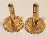 Vintage 1976 Montreal Summer Olympics Gold Tone Cufflinks