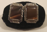 Vintage Tigers Eye Silver Tone Cufflinks